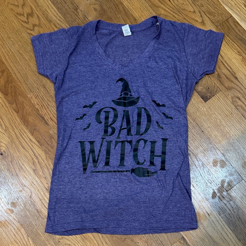 Bad Witch tee, ladies size M